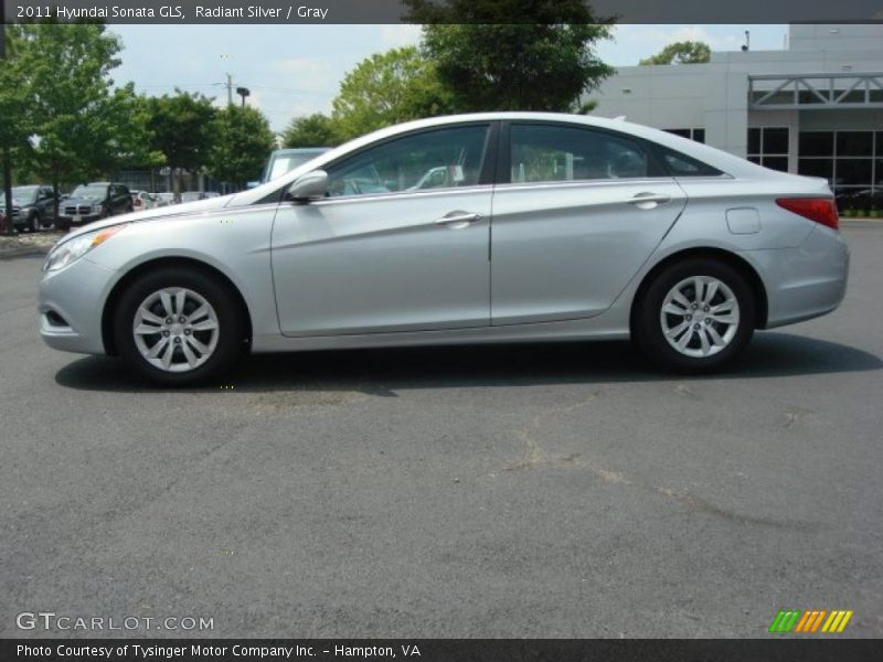 Radiant Silver / Gray 2011 Hyundai Sonata GLS