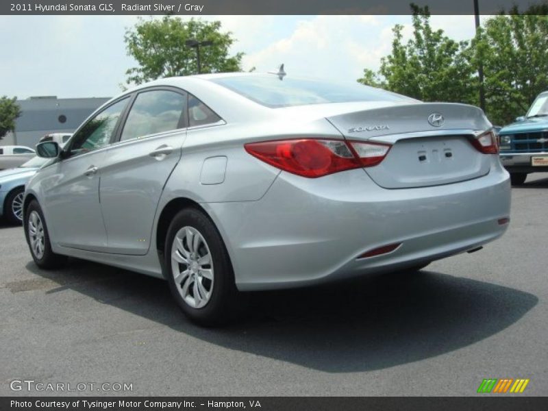 Radiant Silver / Gray 2011 Hyundai Sonata GLS