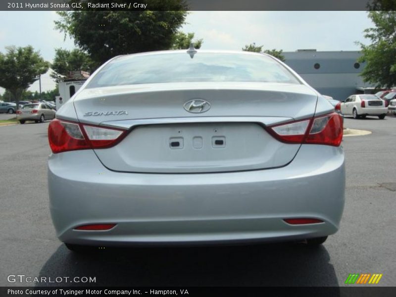 Radiant Silver / Gray 2011 Hyundai Sonata GLS