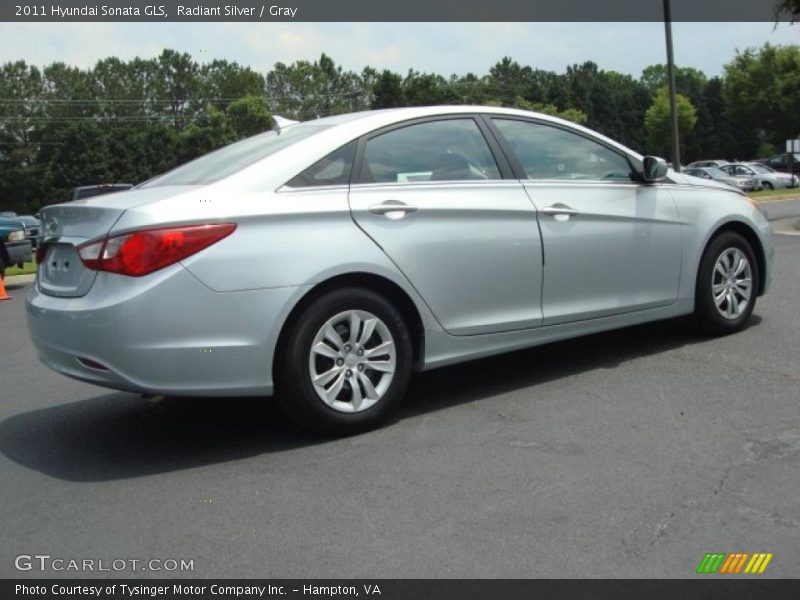 Radiant Silver / Gray 2011 Hyundai Sonata GLS