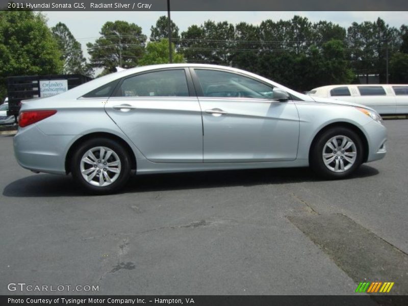 Radiant Silver / Gray 2011 Hyundai Sonata GLS
