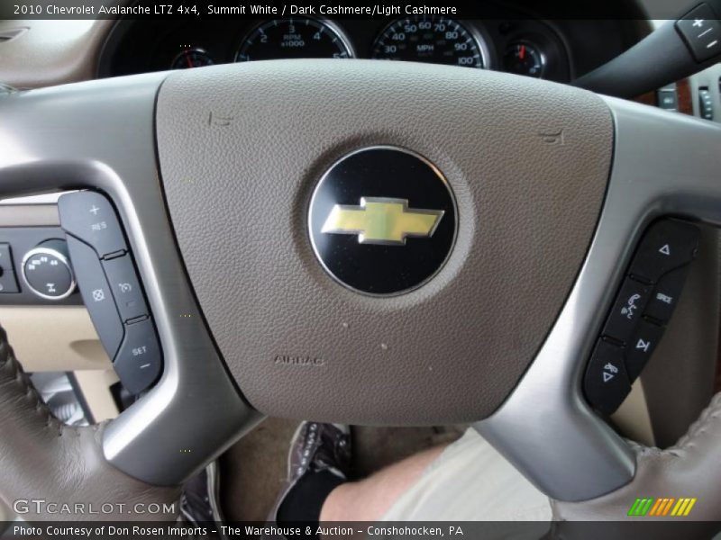 Summit White / Dark Cashmere/Light Cashmere 2010 Chevrolet Avalanche LTZ 4x4