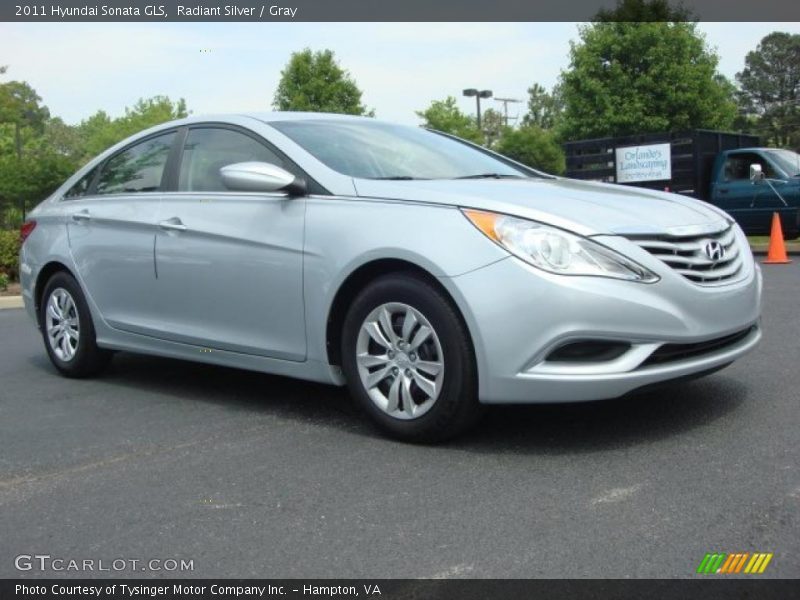 Radiant Silver / Gray 2011 Hyundai Sonata GLS