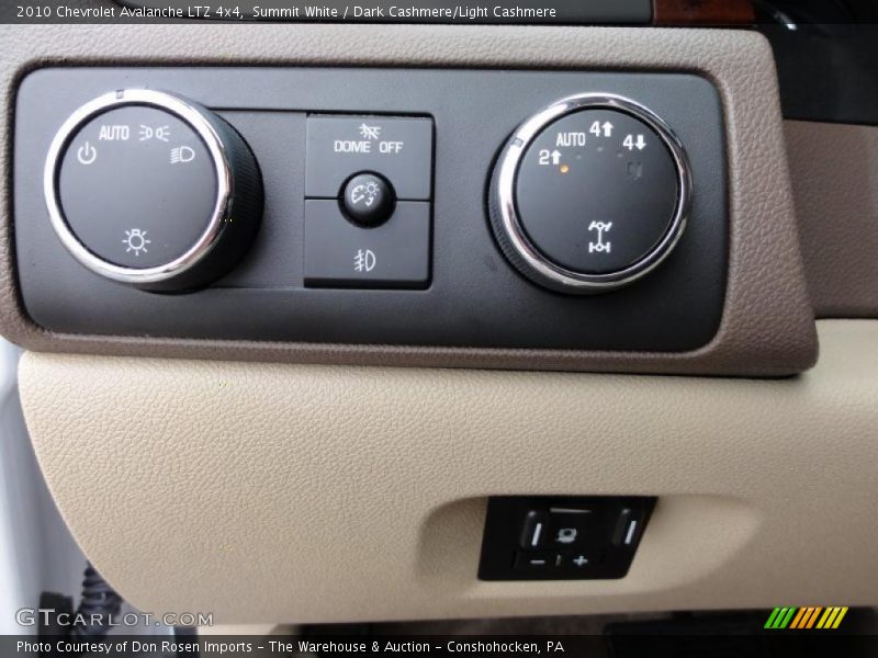 Summit White / Dark Cashmere/Light Cashmere 2010 Chevrolet Avalanche LTZ 4x4
