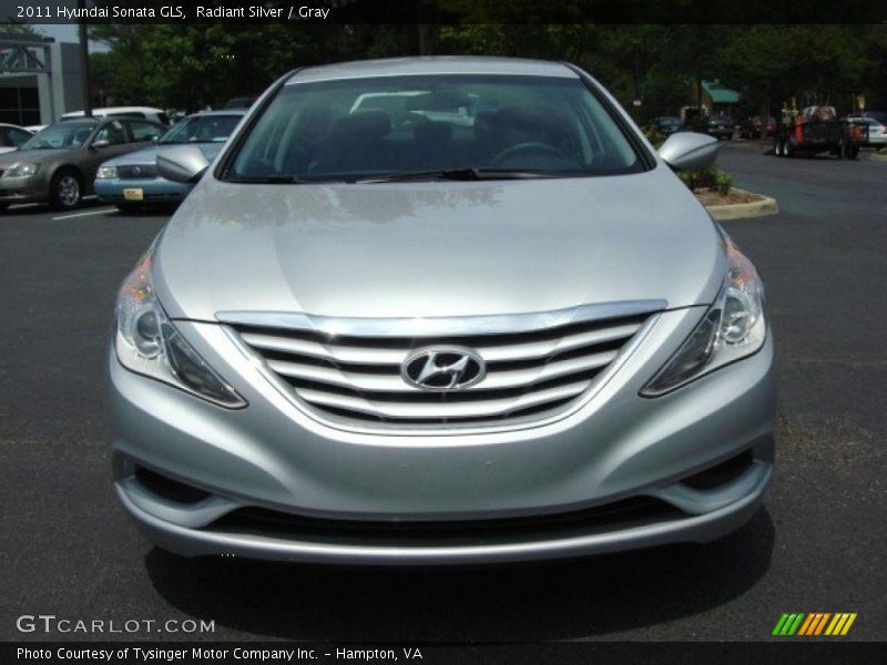 Radiant Silver / Gray 2011 Hyundai Sonata GLS