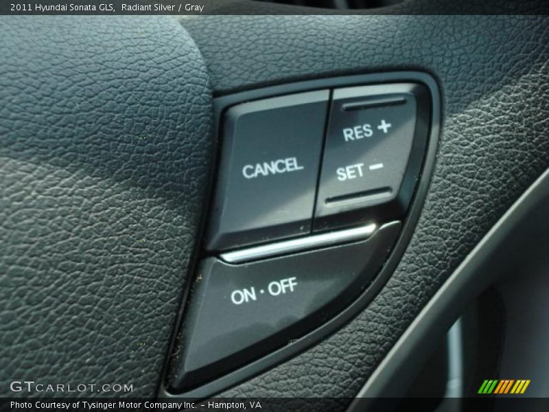 Radiant Silver / Gray 2011 Hyundai Sonata GLS