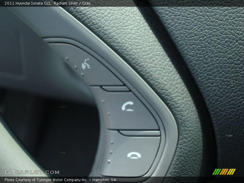 Radiant Silver / Gray 2011 Hyundai Sonata GLS