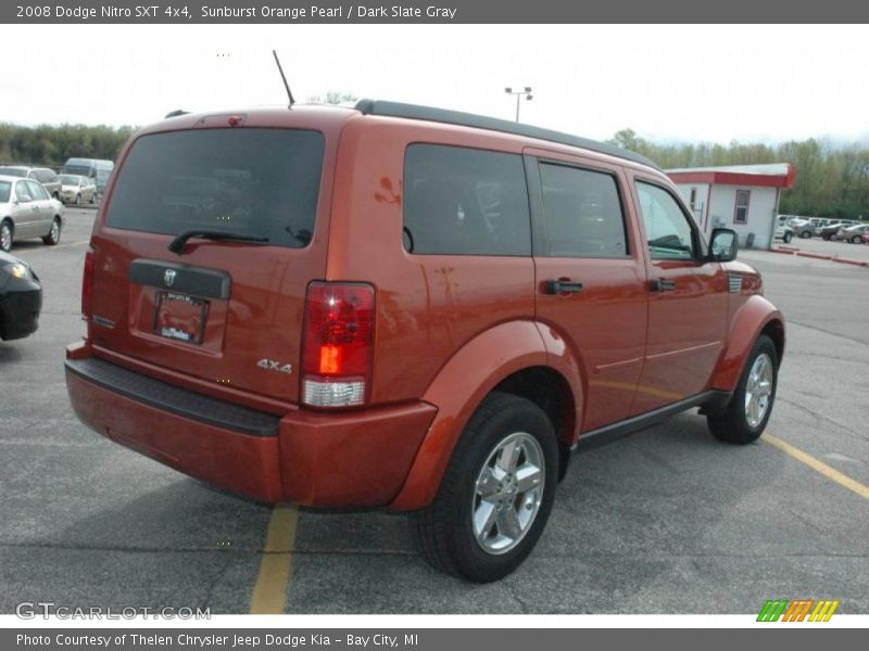 Sunburst Orange Pearl / Dark Slate Gray 2008 Dodge Nitro SXT 4x4