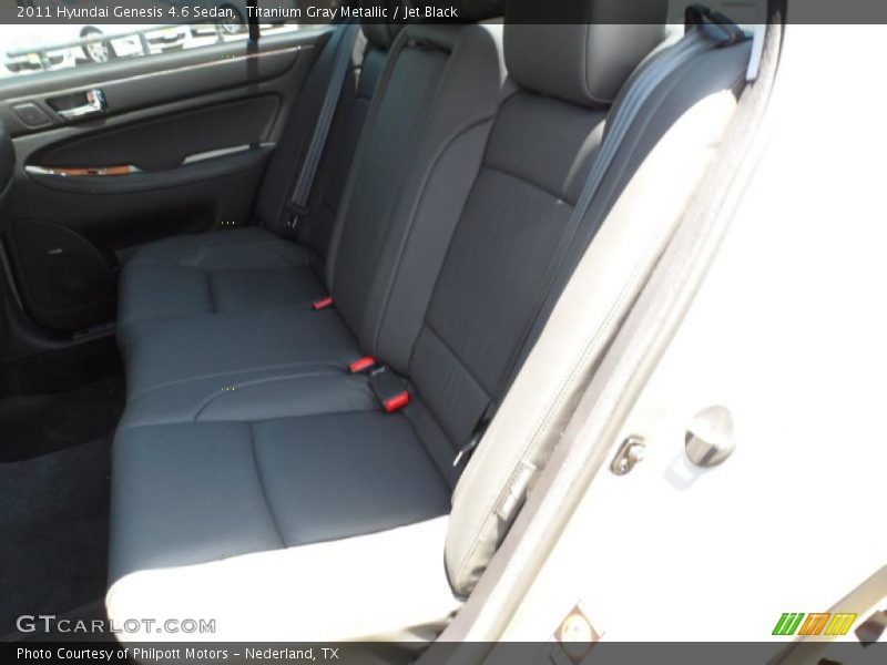 Titanium Gray Metallic / Jet Black 2011 Hyundai Genesis 4.6 Sedan
