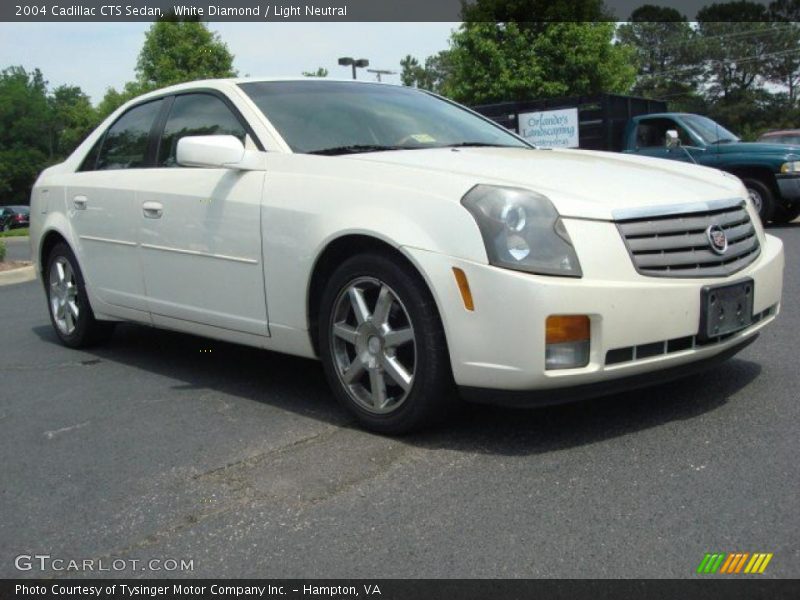 White Diamond / Light Neutral 2004 Cadillac CTS Sedan