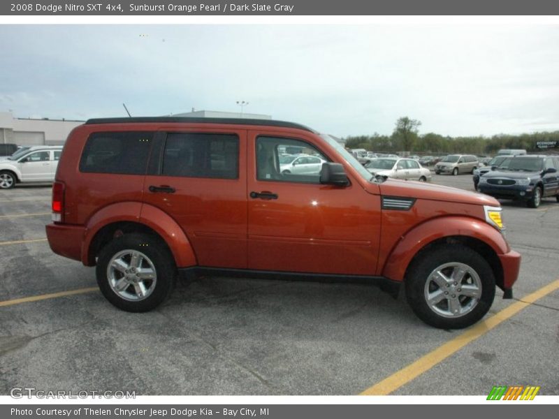 Sunburst Orange Pearl / Dark Slate Gray 2008 Dodge Nitro SXT 4x4