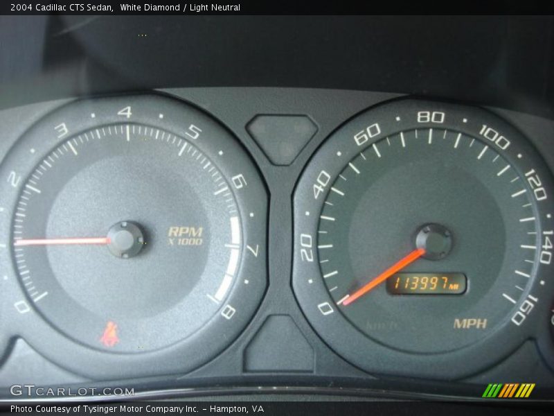 White Diamond / Light Neutral 2004 Cadillac CTS Sedan