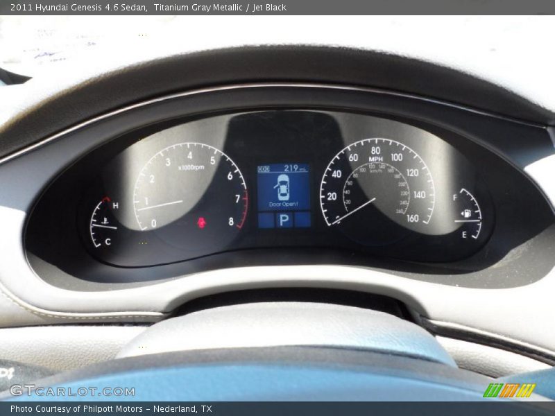 Titanium Gray Metallic / Jet Black 2011 Hyundai Genesis 4.6 Sedan