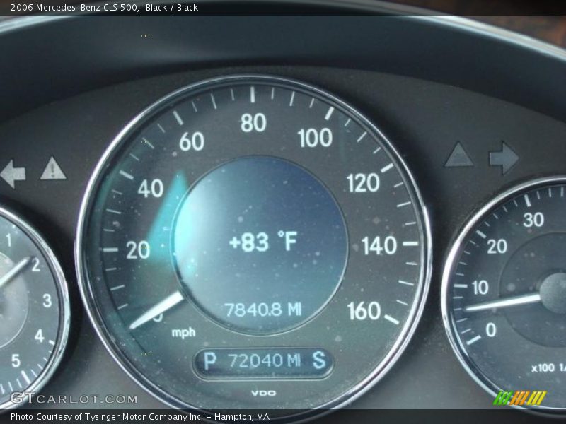 Black / Black 2006 Mercedes-Benz CLS 500