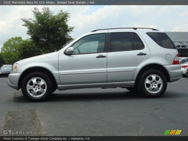 Brilliant Silver Metallic / Ash 2002 Mercedes-Benz ML 320 4Matic
