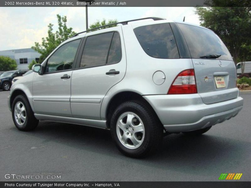 Brilliant Silver Metallic / Ash 2002 Mercedes-Benz ML 320 4Matic