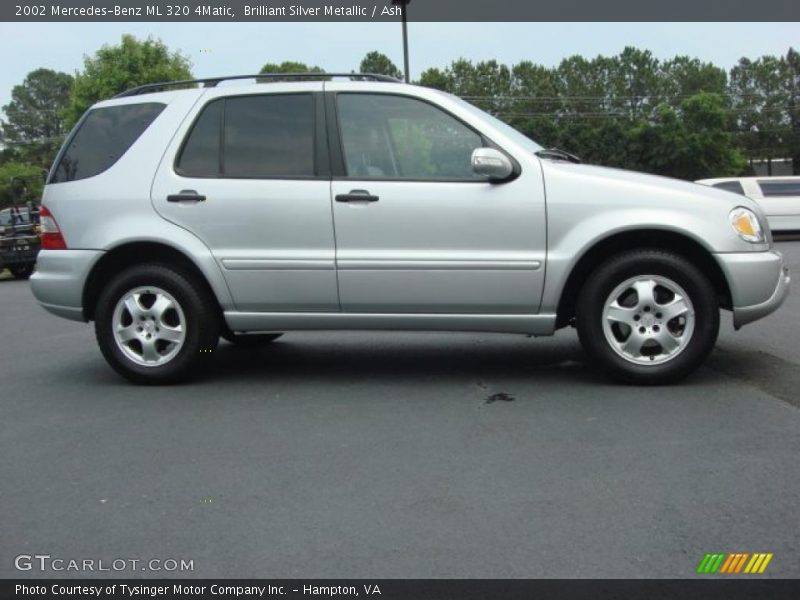 Brilliant Silver Metallic / Ash 2002 Mercedes-Benz ML 320 4Matic