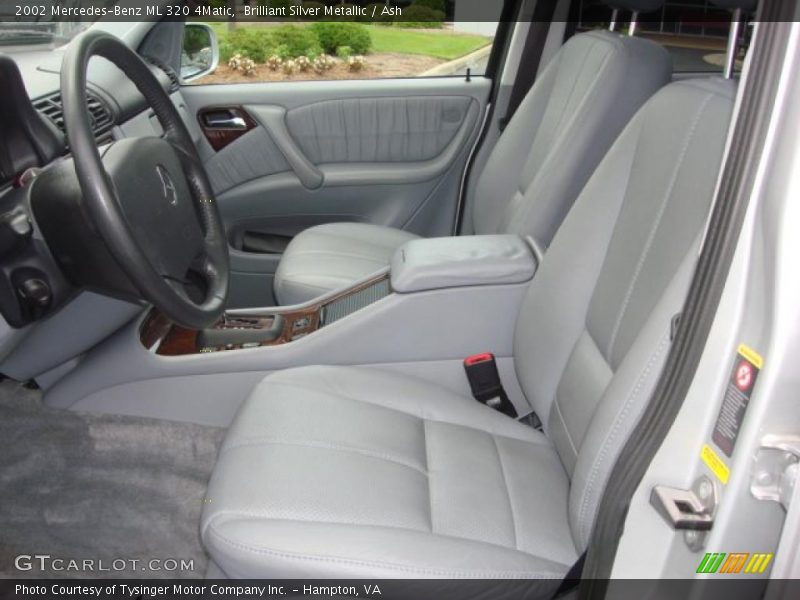 Brilliant Silver Metallic / Ash 2002 Mercedes-Benz ML 320 4Matic
