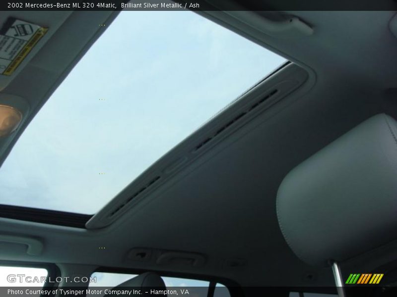 Brilliant Silver Metallic / Ash 2002 Mercedes-Benz ML 320 4Matic