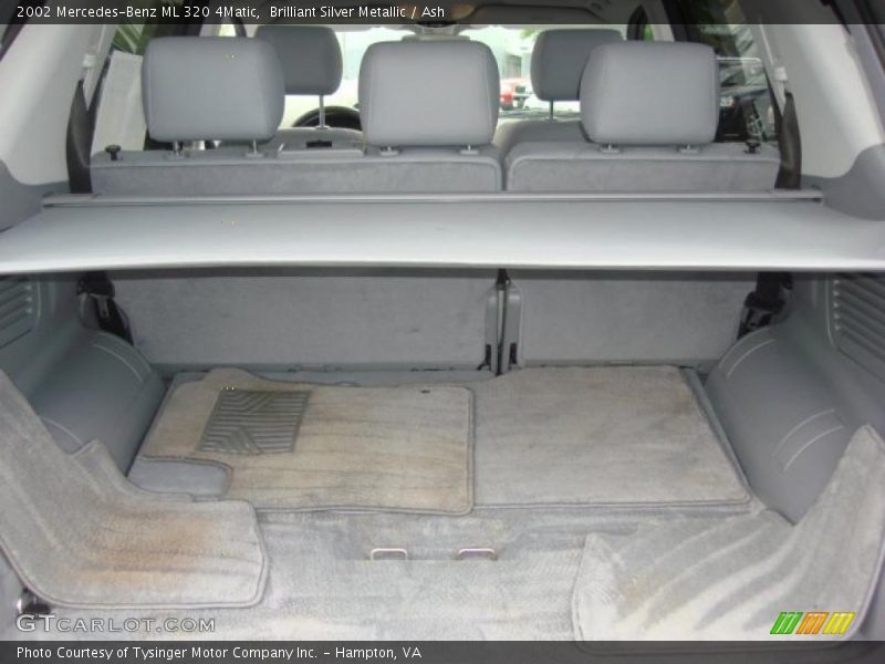 Brilliant Silver Metallic / Ash 2002 Mercedes-Benz ML 320 4Matic