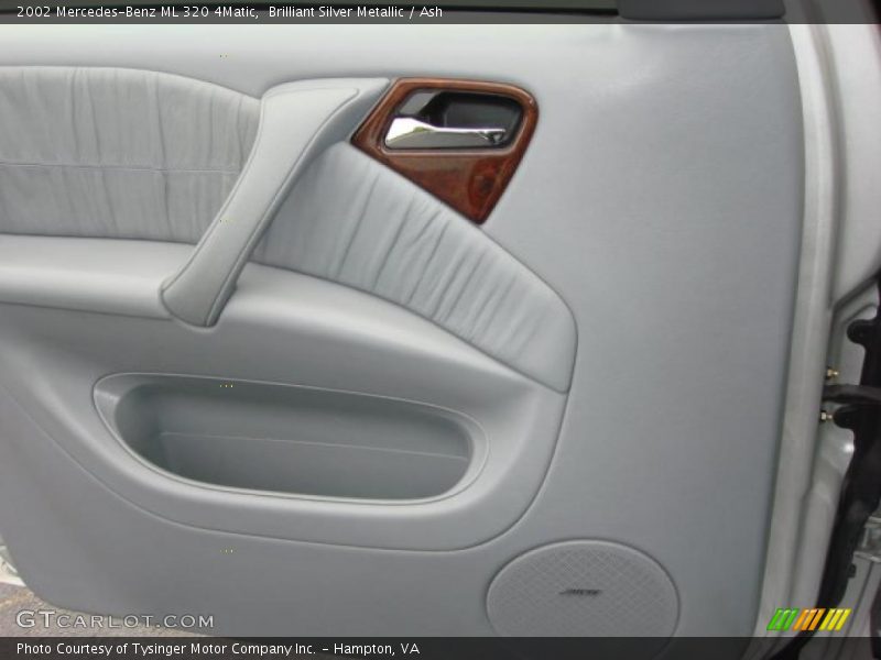 Brilliant Silver Metallic / Ash 2002 Mercedes-Benz ML 320 4Matic