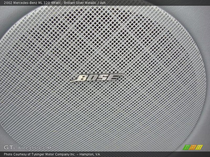 Brilliant Silver Metallic / Ash 2002 Mercedes-Benz ML 320 4Matic