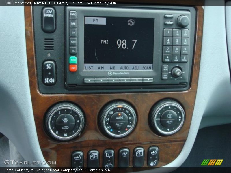 Brilliant Silver Metallic / Ash 2002 Mercedes-Benz ML 320 4Matic