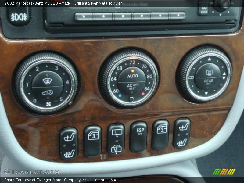 Brilliant Silver Metallic / Ash 2002 Mercedes-Benz ML 320 4Matic