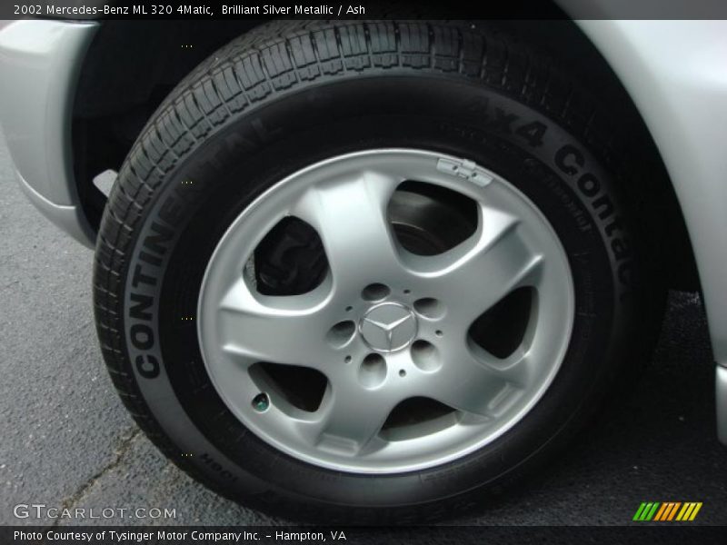 Brilliant Silver Metallic / Ash 2002 Mercedes-Benz ML 320 4Matic