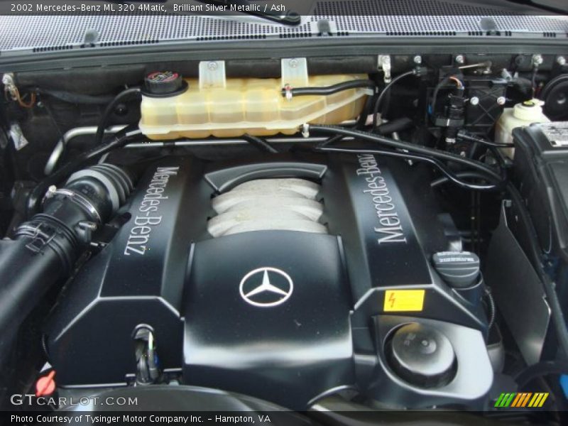 Brilliant Silver Metallic / Ash 2002 Mercedes-Benz ML 320 4Matic