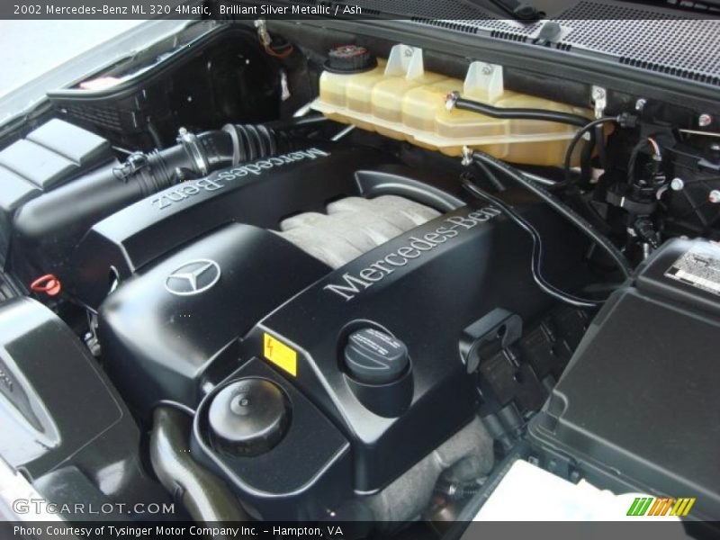 Brilliant Silver Metallic / Ash 2002 Mercedes-Benz ML 320 4Matic