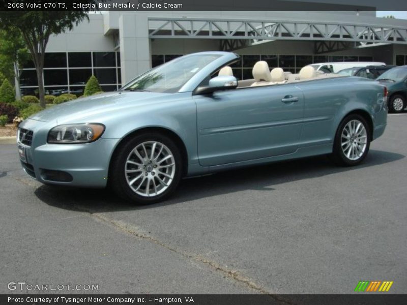 Celestial Blue Metallic / Calcite Cream 2008 Volvo C70 T5