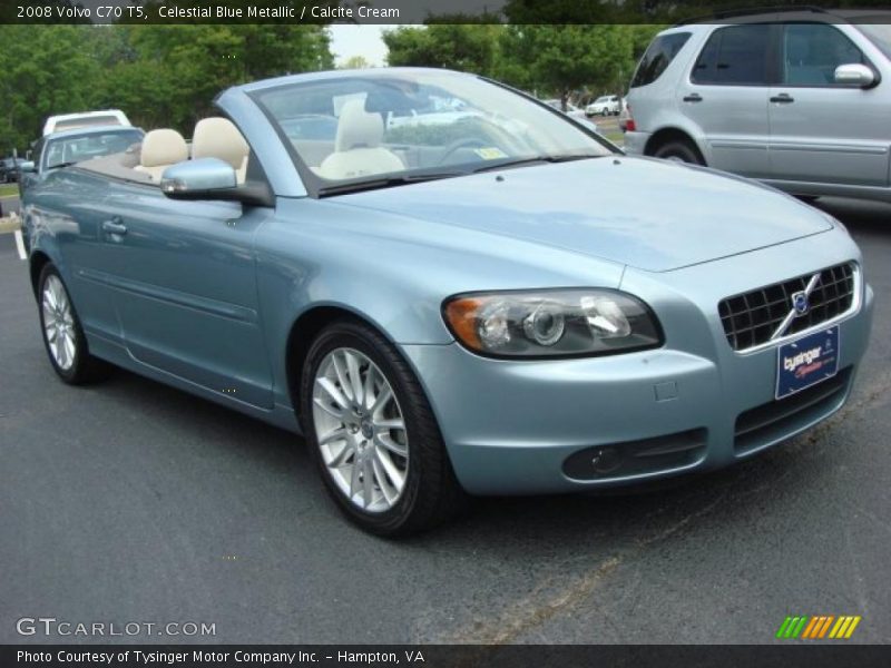 Celestial Blue Metallic / Calcite Cream 2008 Volvo C70 T5