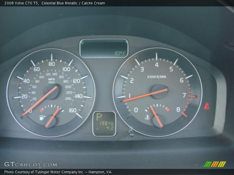 Celestial Blue Metallic / Calcite Cream 2008 Volvo C70 T5