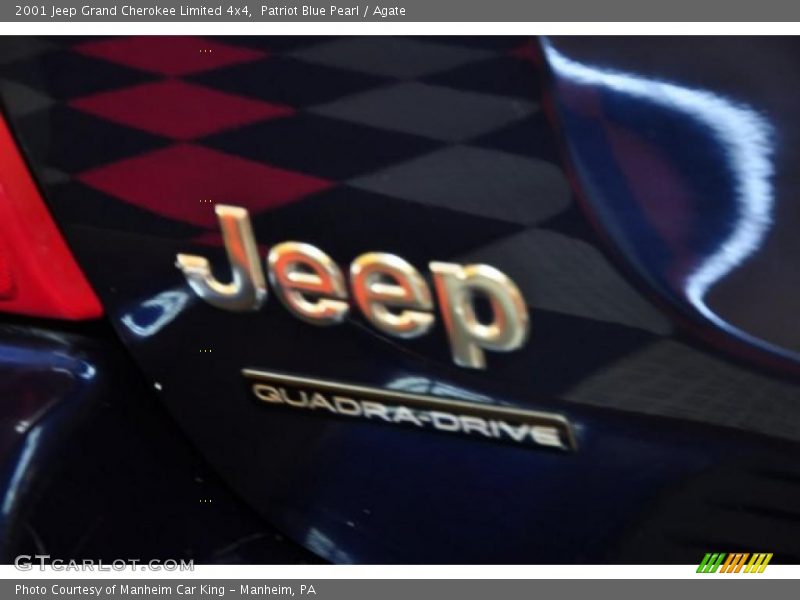 Patriot Blue Pearl / Agate 2001 Jeep Grand Cherokee Limited 4x4