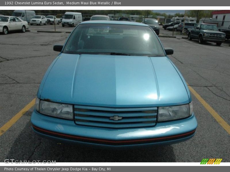 Medium Maui Blue Metallic / Blue 1992 Chevrolet Lumina Euro Sedan