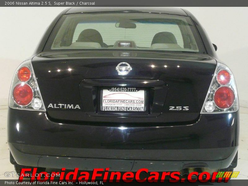 Super Black / Charcoal 2006 Nissan Altima 2.5 S