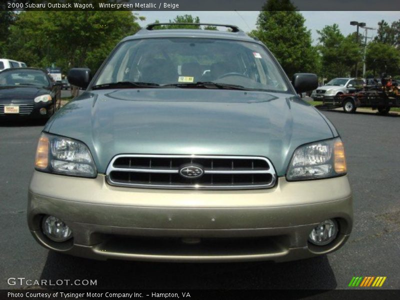 Wintergreen Metallic / Beige 2000 Subaru Outback Wagon