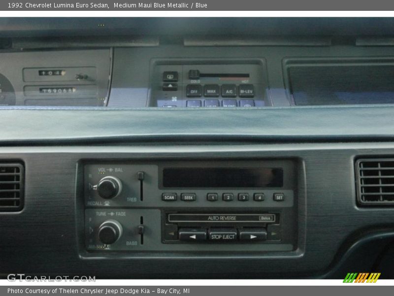 Medium Maui Blue Metallic / Blue 1992 Chevrolet Lumina Euro Sedan