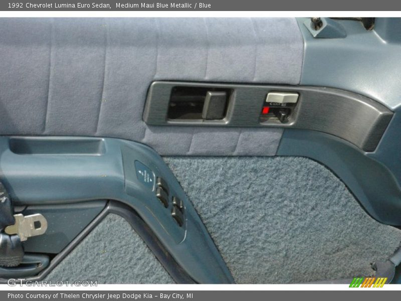 Medium Maui Blue Metallic / Blue 1992 Chevrolet Lumina Euro Sedan