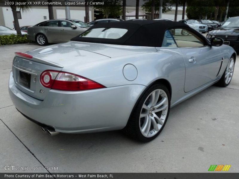 Liquid Silver / Caramel 2009 Jaguar XK XKR Convertible