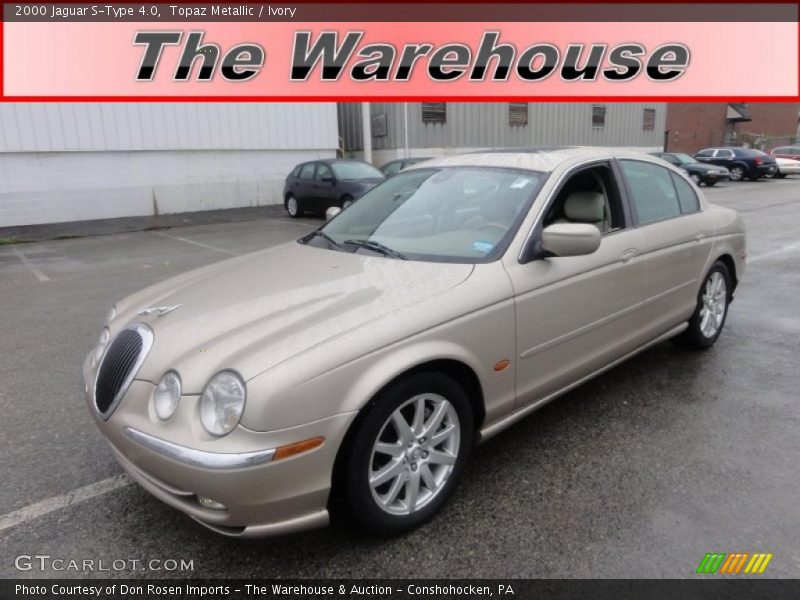 Topaz Metallic / Ivory 2000 Jaguar S-Type 4.0