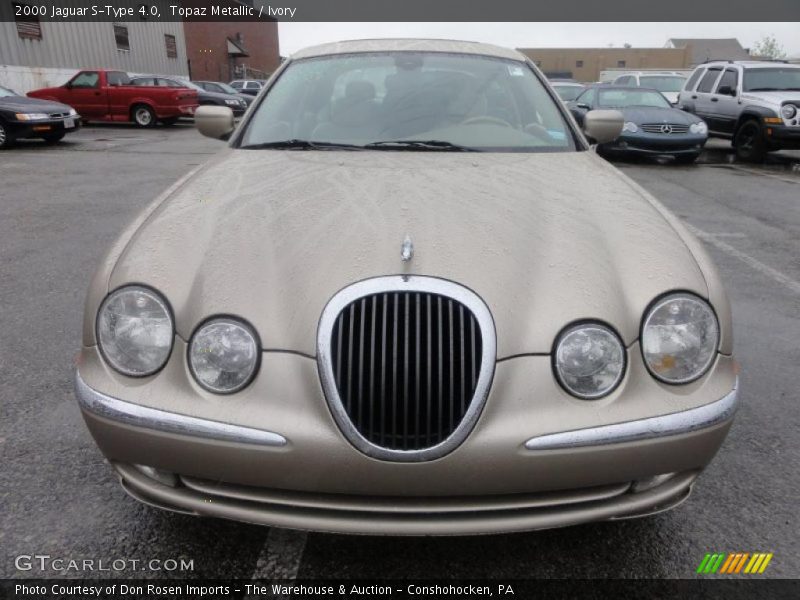 Topaz Metallic / Ivory 2000 Jaguar S-Type 4.0
