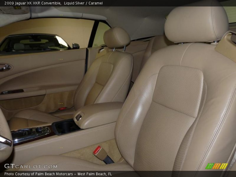 Liquid Silver / Caramel 2009 Jaguar XK XKR Convertible