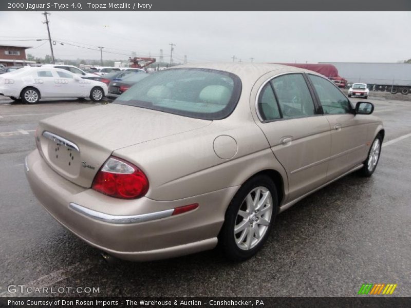Topaz Metallic / Ivory 2000 Jaguar S-Type 4.0