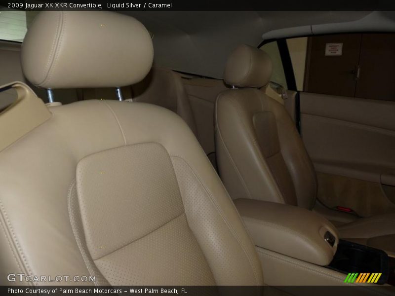 Liquid Silver / Caramel 2009 Jaguar XK XKR Convertible