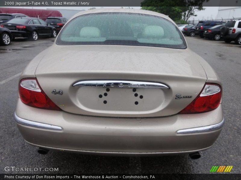 Topaz Metallic / Ivory 2000 Jaguar S-Type 4.0