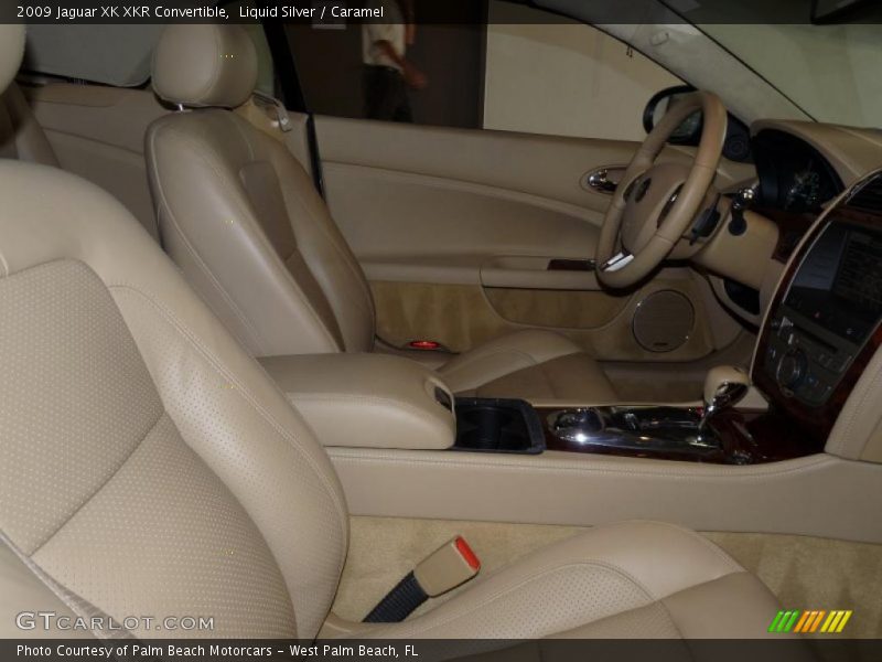 Liquid Silver / Caramel 2009 Jaguar XK XKR Convertible