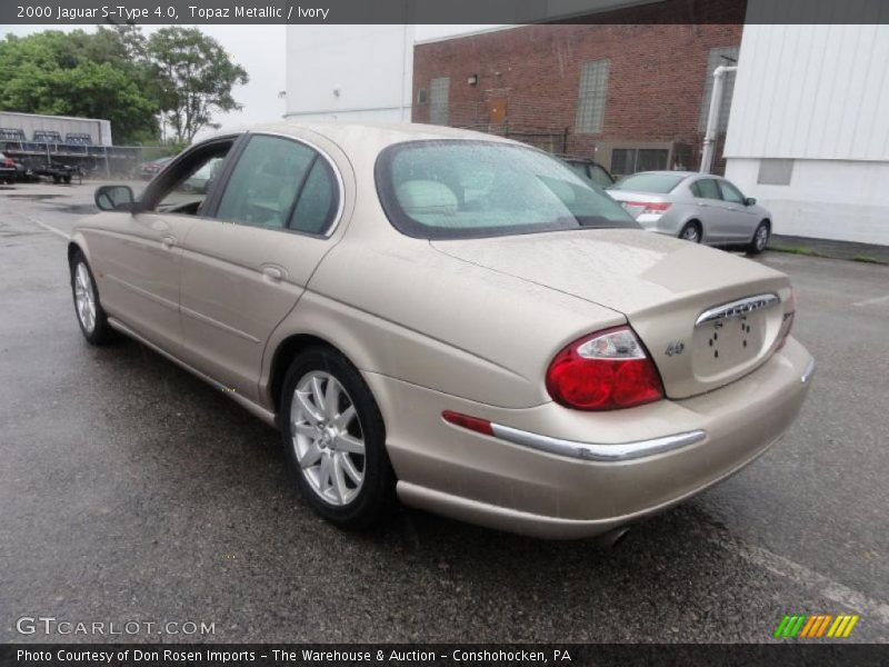 Topaz Metallic / Ivory 2000 Jaguar S-Type 4.0