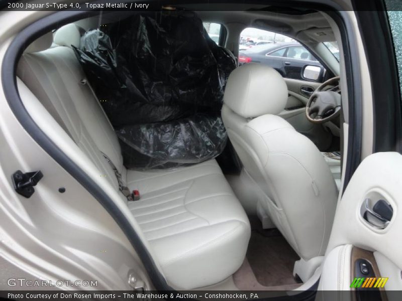 Topaz Metallic / Ivory 2000 Jaguar S-Type 4.0